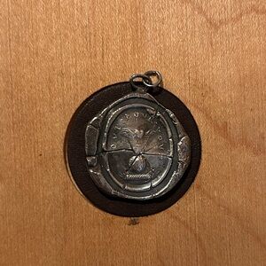 Elegant Silver Medallion Necklace